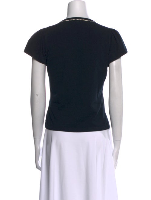 Burberry V-Neck Short Sleeve T-Shirt