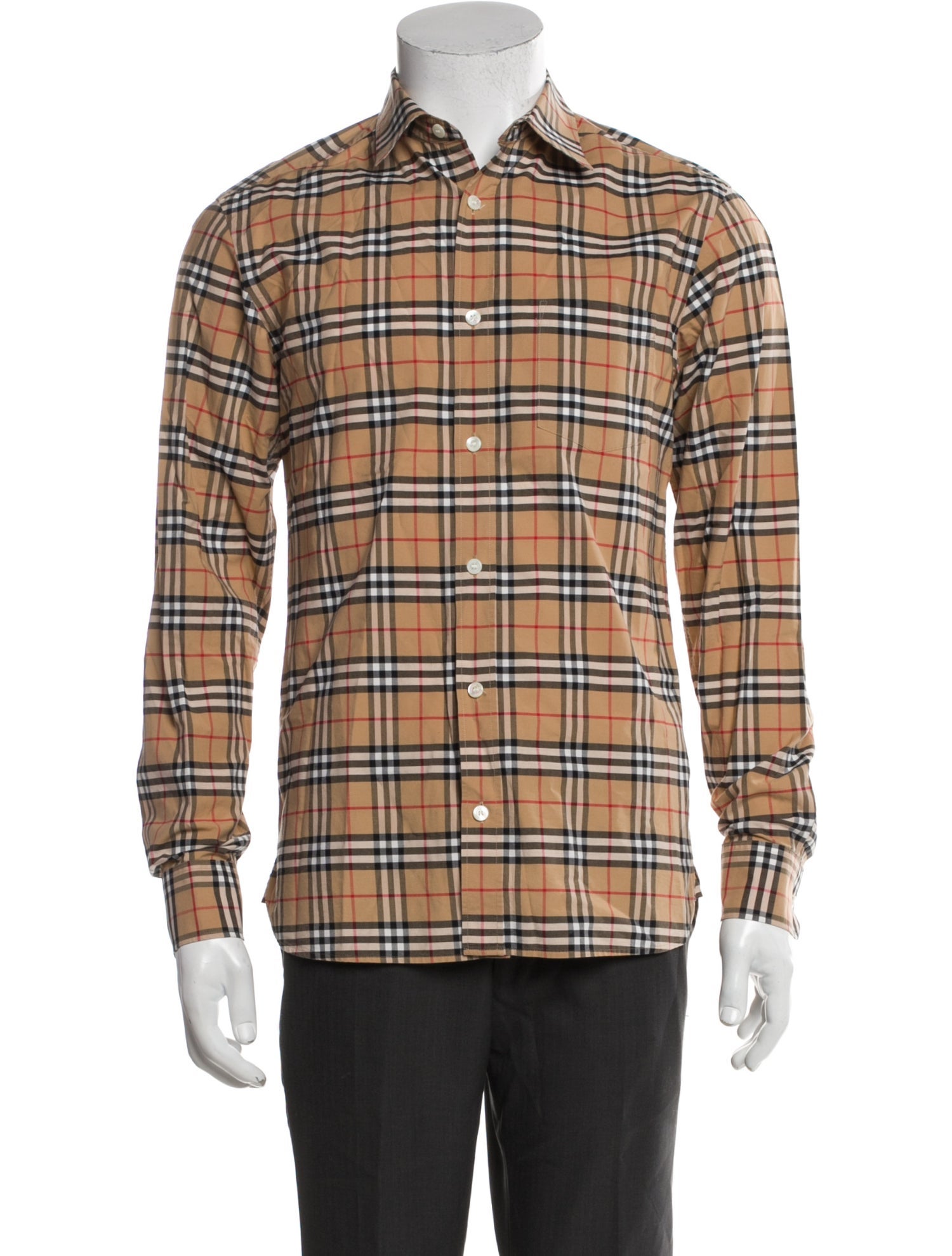 Burberry House Check Pattern Long Sleeve Shirt