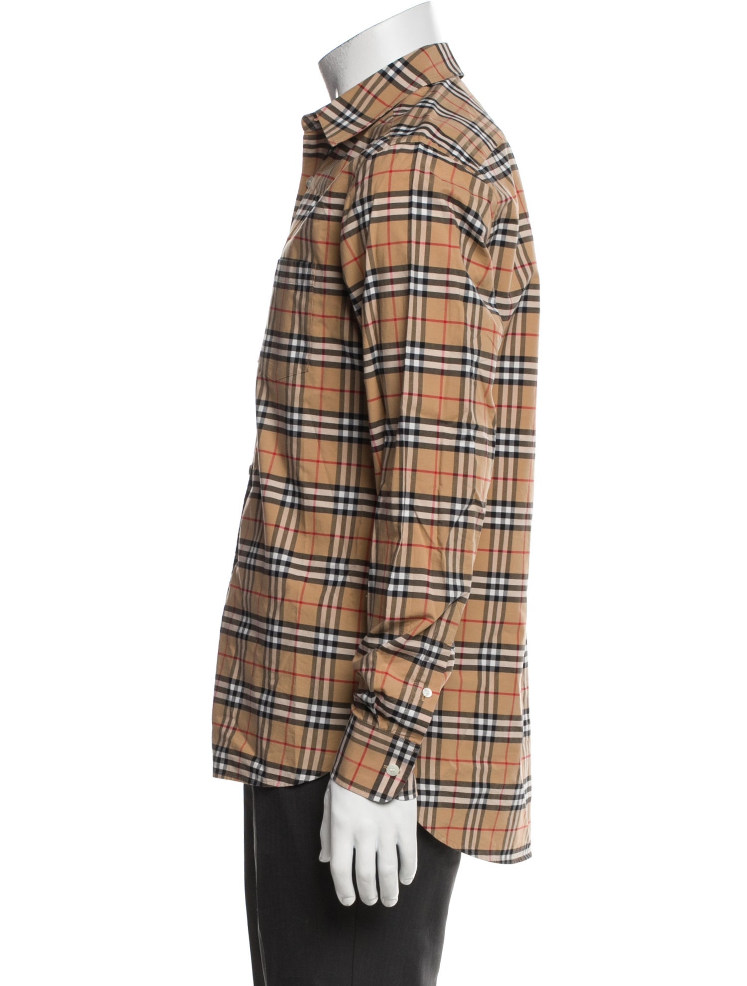 Burberry House Check Pattern Long Sleeve Shirt
