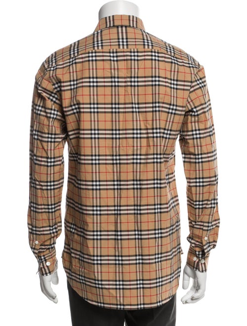Burberry House Check Pattern Long Sleeve Shirt
