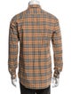 Burberry House Check Pattern Long Sleeve Shirt