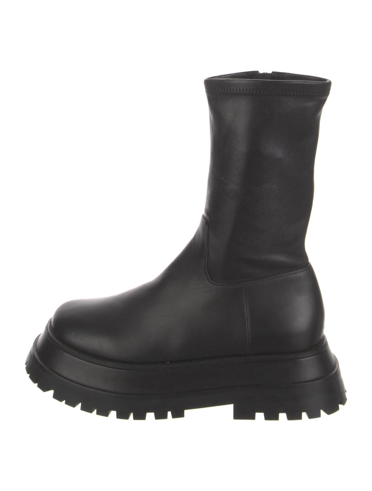 Burberry Leather Combat Boots