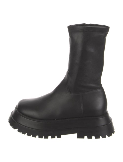 Burberry Leather Combat Boots