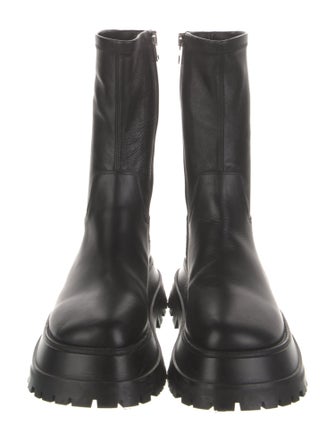 Burberry Leather Combat Boots