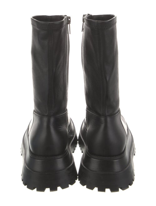 Burberry Leather Combat Boots
