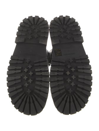 Burberry Leather Combat Boots