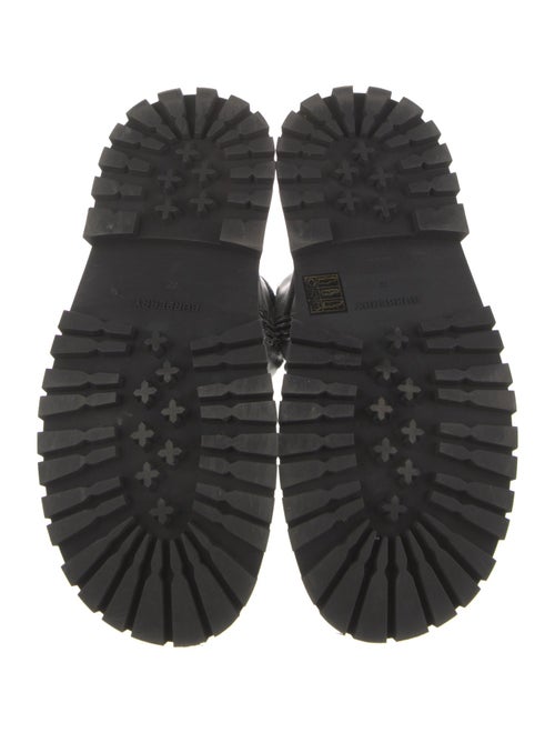 Burberry Leather Combat Boots