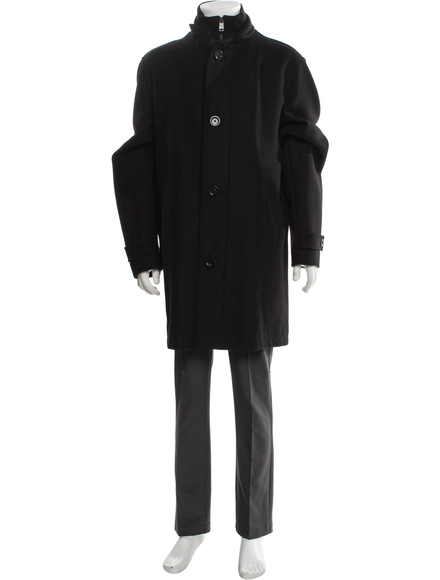 Burberry Nova Check Pattern Wool Parka