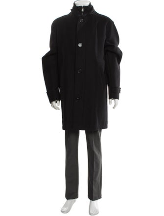 Burberry Nova Check Pattern Wool Parka