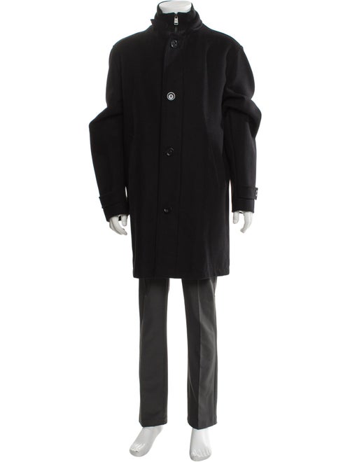 Burberry Nova Check Pattern Wool Parka