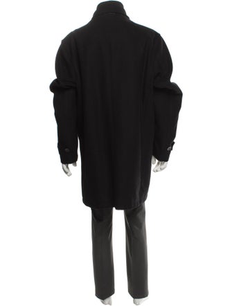 Burberry Nova Check Pattern Wool Parka