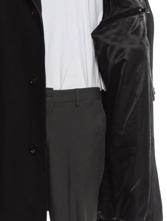 Burberry Nova Check Pattern Wool Parka