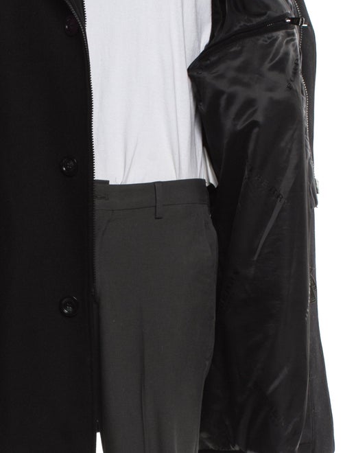 Burberry Nova Check Pattern Wool Parka