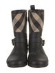 Burberry Nova Check Pattern Rubber Rain Boots