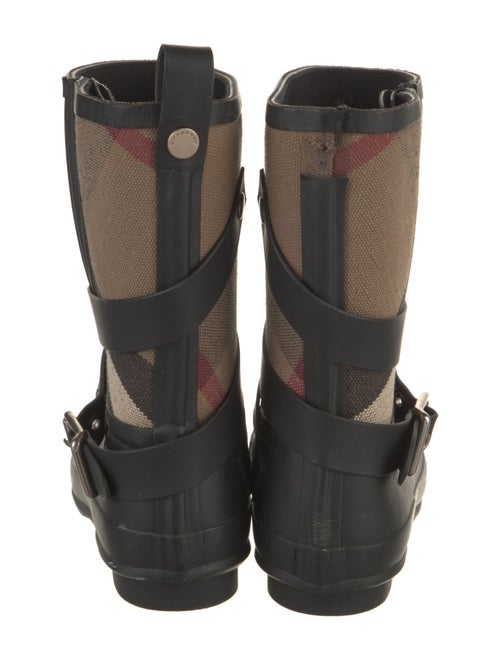 Burberry Nova Check Pattern Rubber Rain Boots