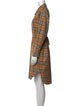 Burberry Plaid Print Knee-Length Dress