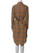 Burberry Plaid Print Knee-Length Dress