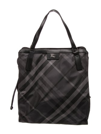 Burberry Smoked Check Top Handle Bag