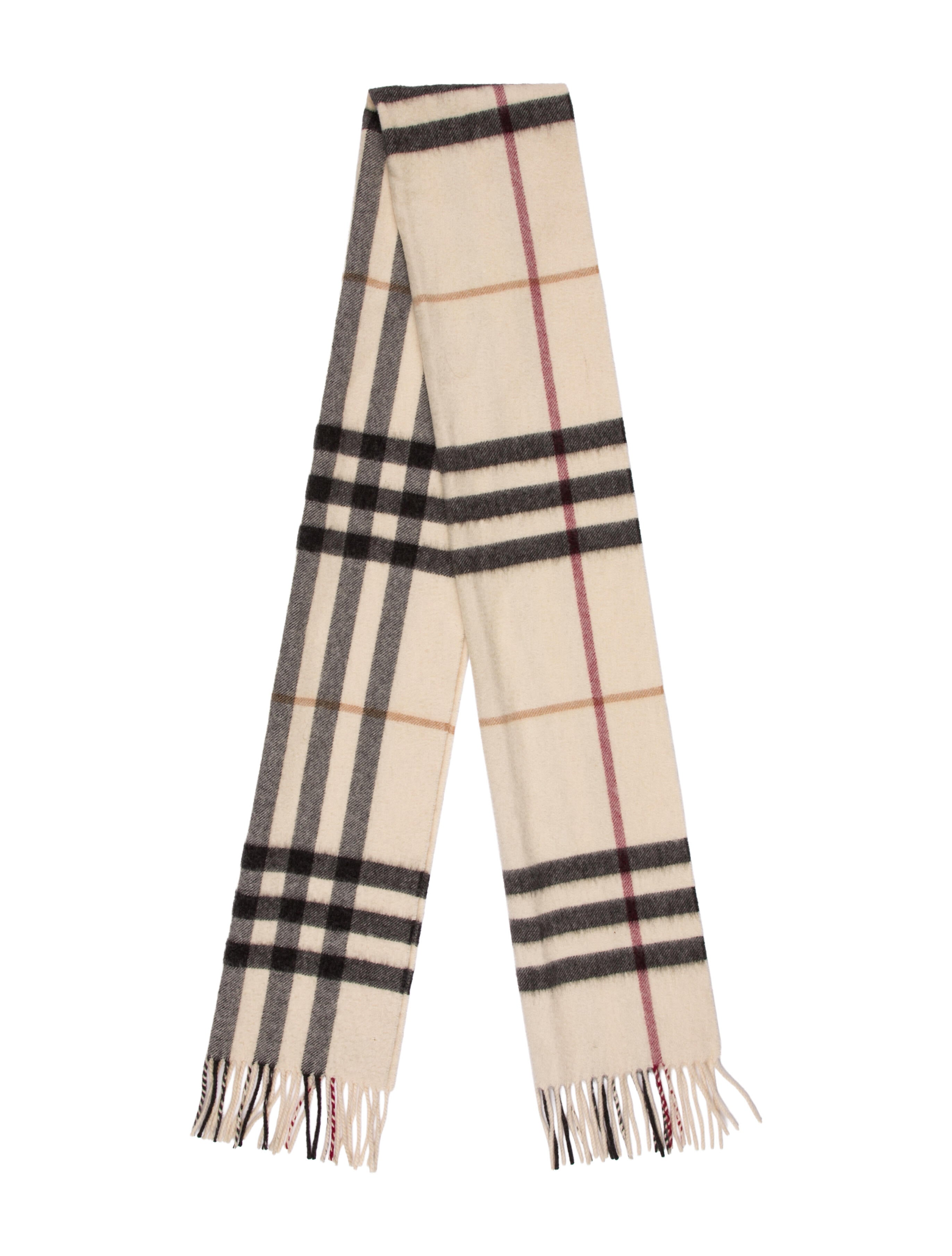 Burberry Cashmere Striped Scarf