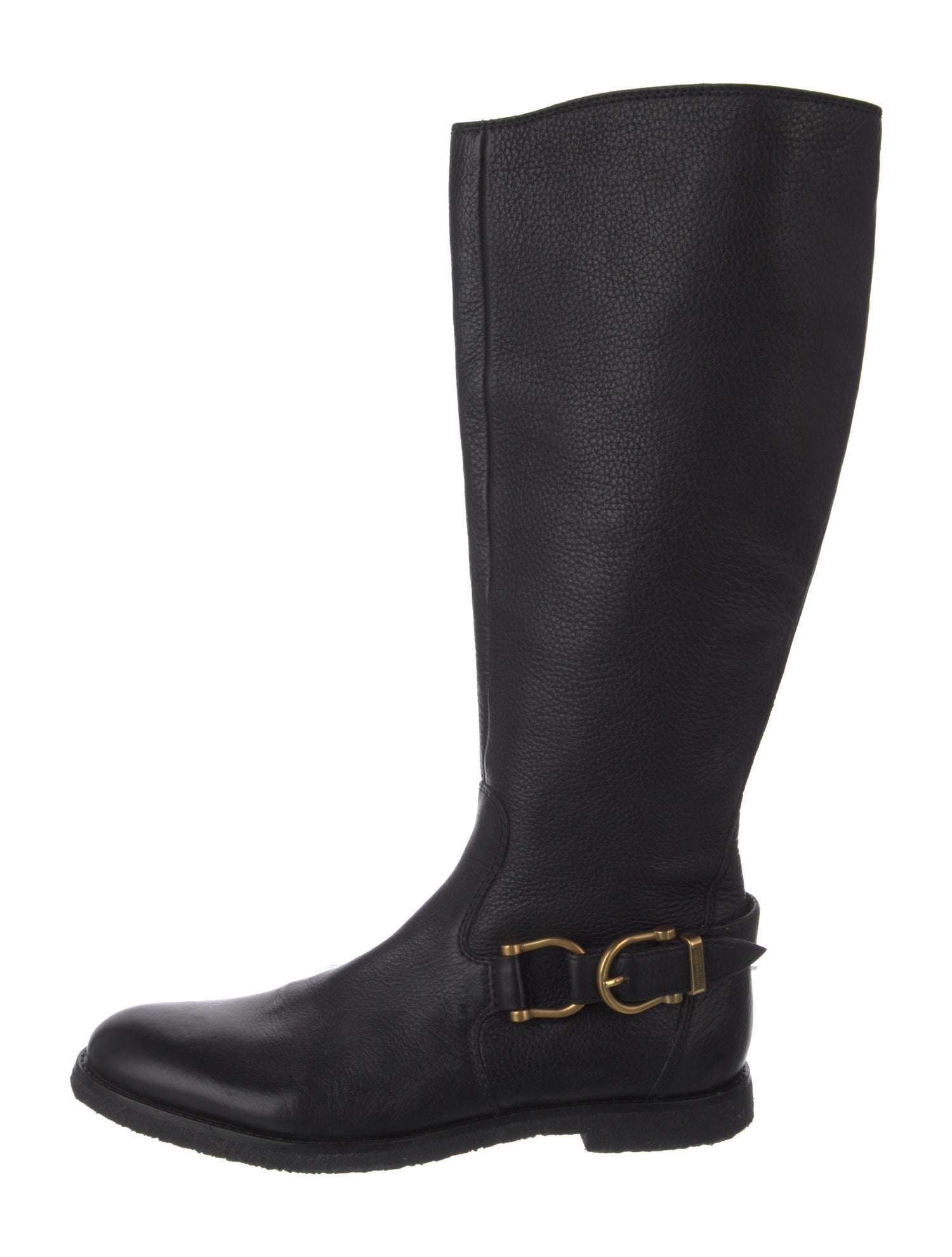 Burberry Leather Riding Boots