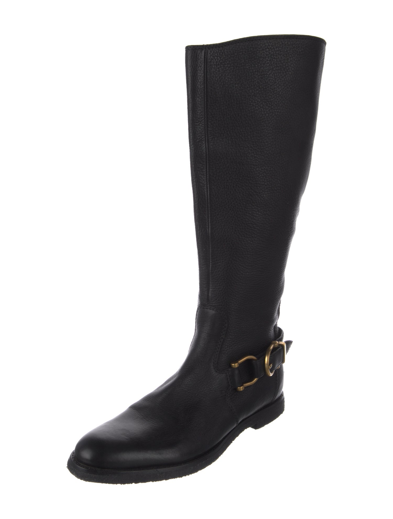 Burberry Leather Riding Boots