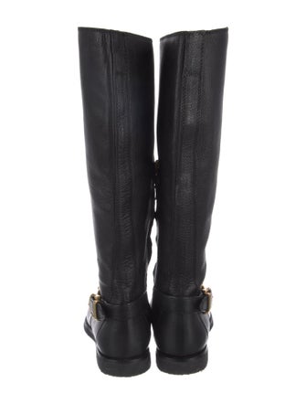 Burberry Leather Riding Boots