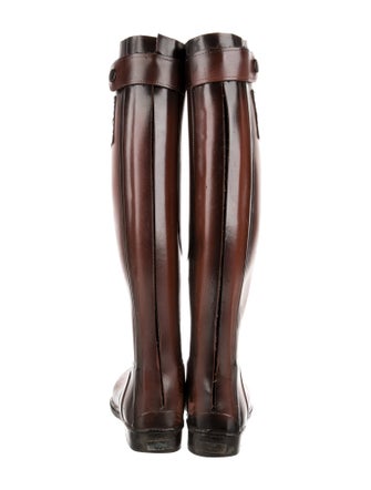 Burberry Rubber Colorblock Pattern Rain Boots
