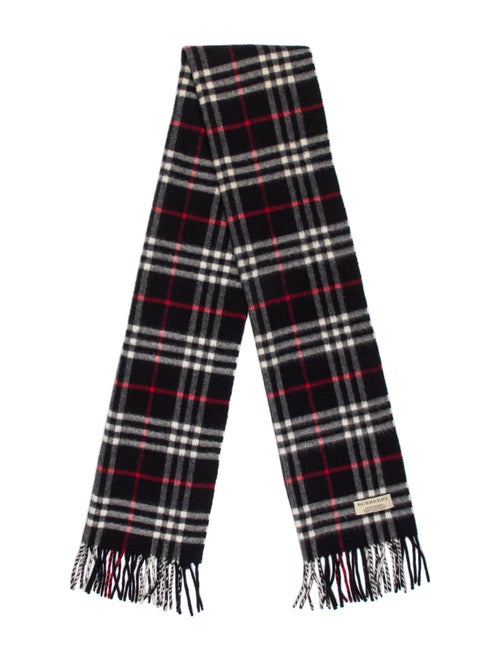 Burberry Cashmere Nova Check Pattern Scarf