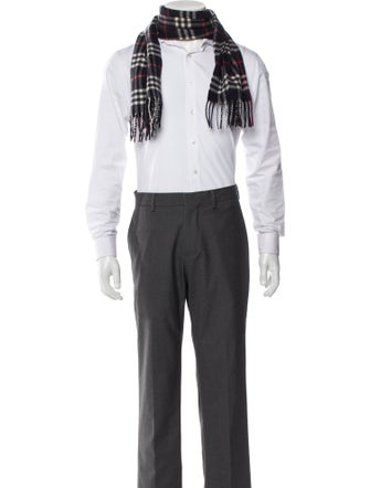 Burberry Cashmere Nova Check Pattern Scarf