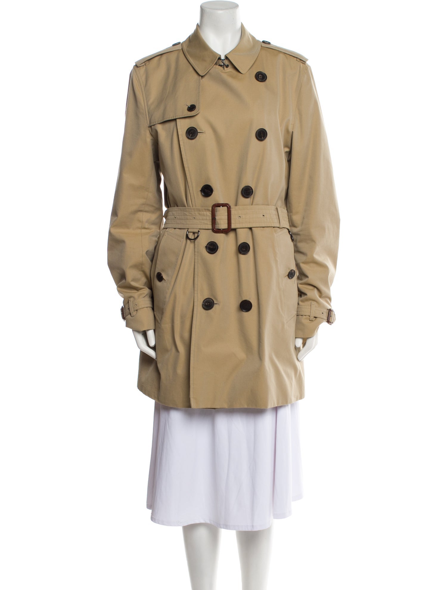 Burberry House Check Pattern Trench Coat