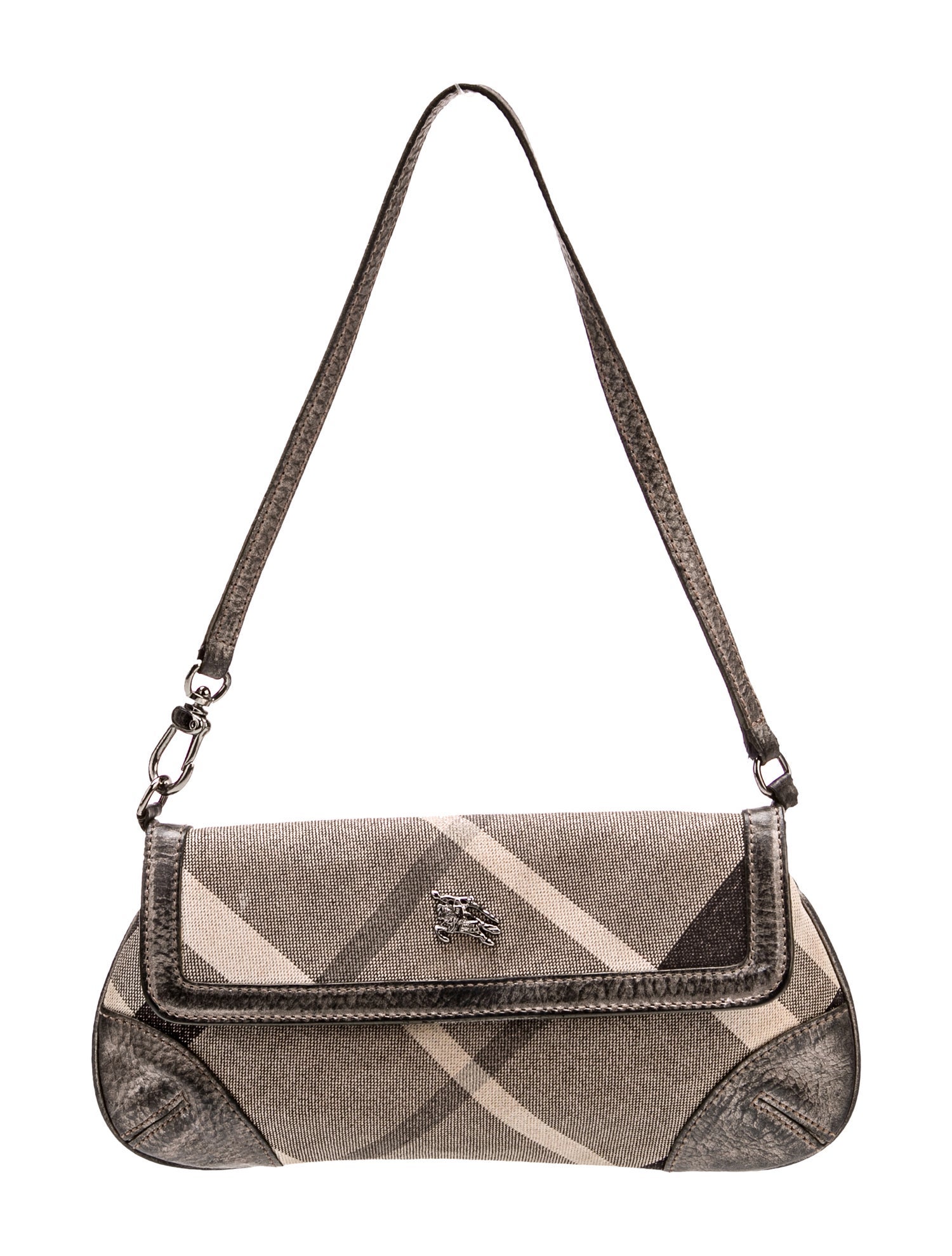 Burberry Beat Check Top Handle Bag