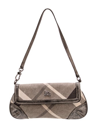 Burberry Beat Check Top Handle Bag