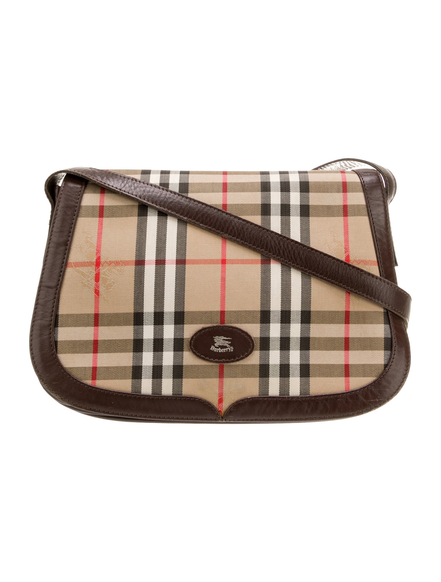 Burberry Haymarket Check Shoulder Bag Vintage