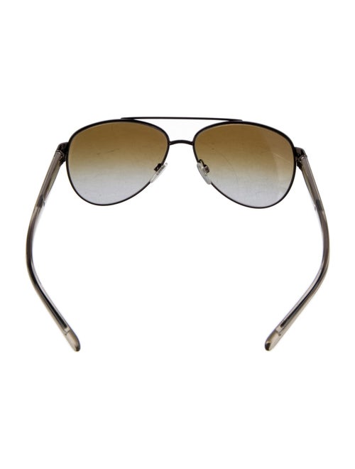 Burberry House Check Pattern Aviator Sunglasses