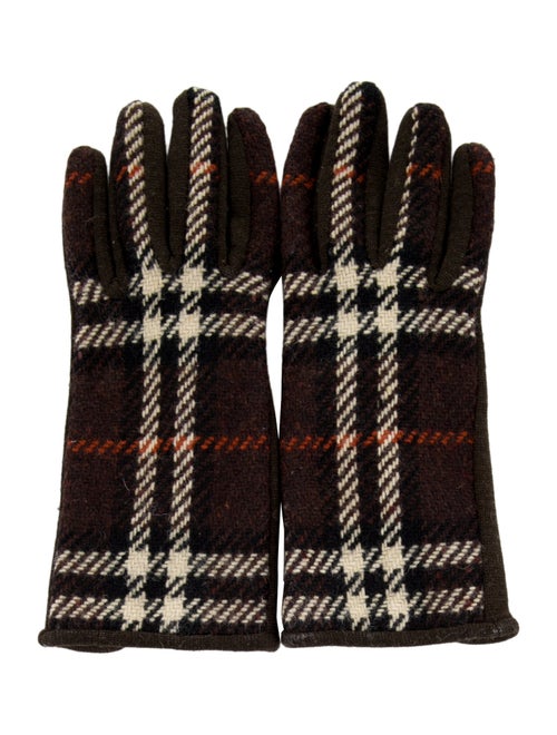 Burberry Wool Printed Gloves