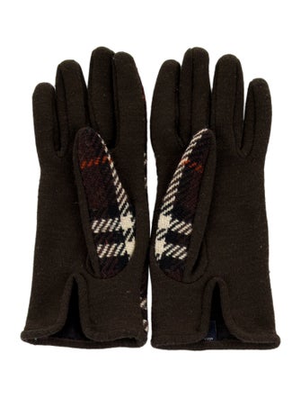 Burberry Wool Printed Gloves