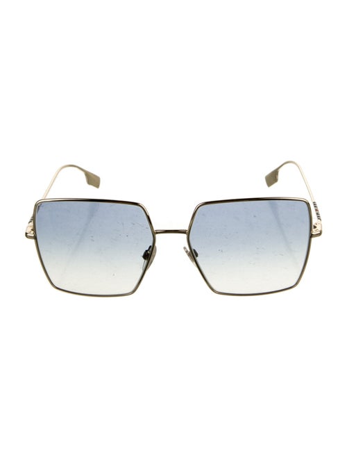 Burberry House Check Pattern Oversize Sunglasses
