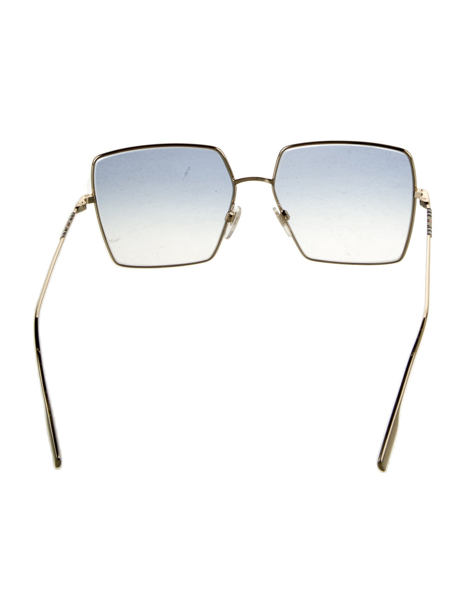 Burberry House Check Pattern Oversize Sunglasses