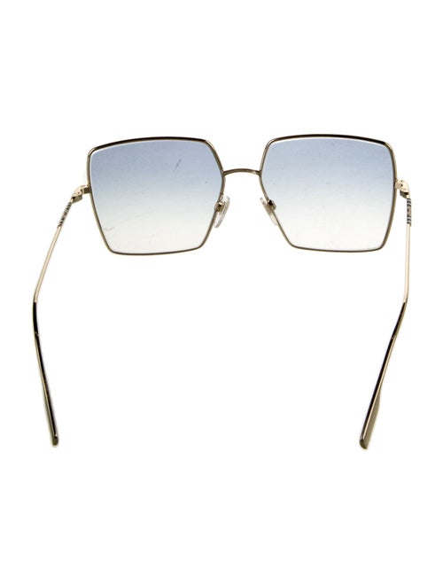 Burberry House Check Pattern Oversize Sunglasses