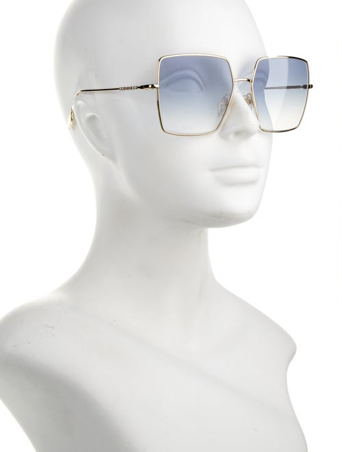 Burberry House Check Pattern Oversize Sunglasses