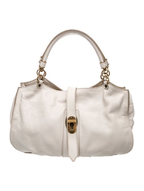 Burberry Leather Creighton Hobo Medium