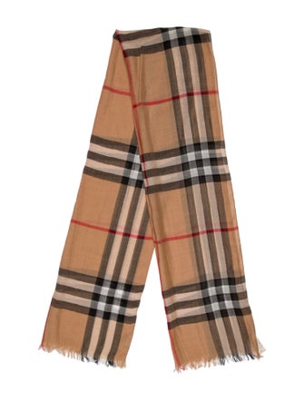 Burberry Virgin Wool Striped Scarf