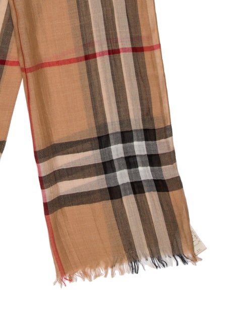 Burberry Virgin Wool Striped Scarf