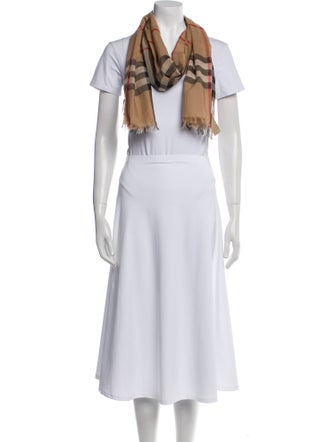 Burberry Virgin Wool Striped Scarf