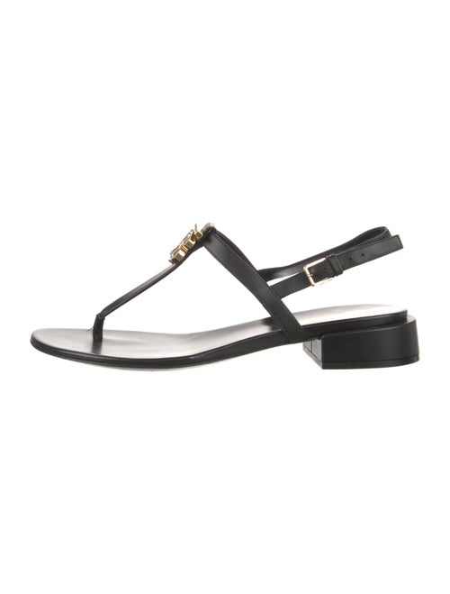 Burberry Leather T-Strap Sandals