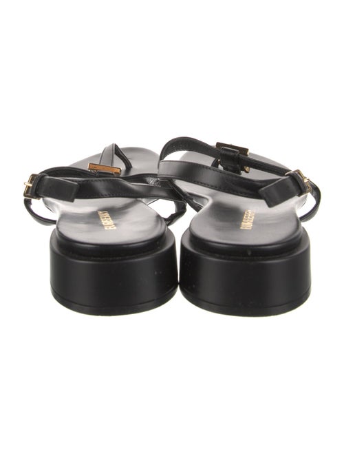 Burberry Leather T-Strap Sandals