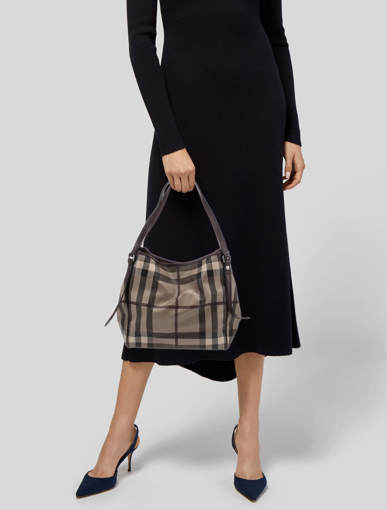 Burberry Smoked Check Shoulder Bag