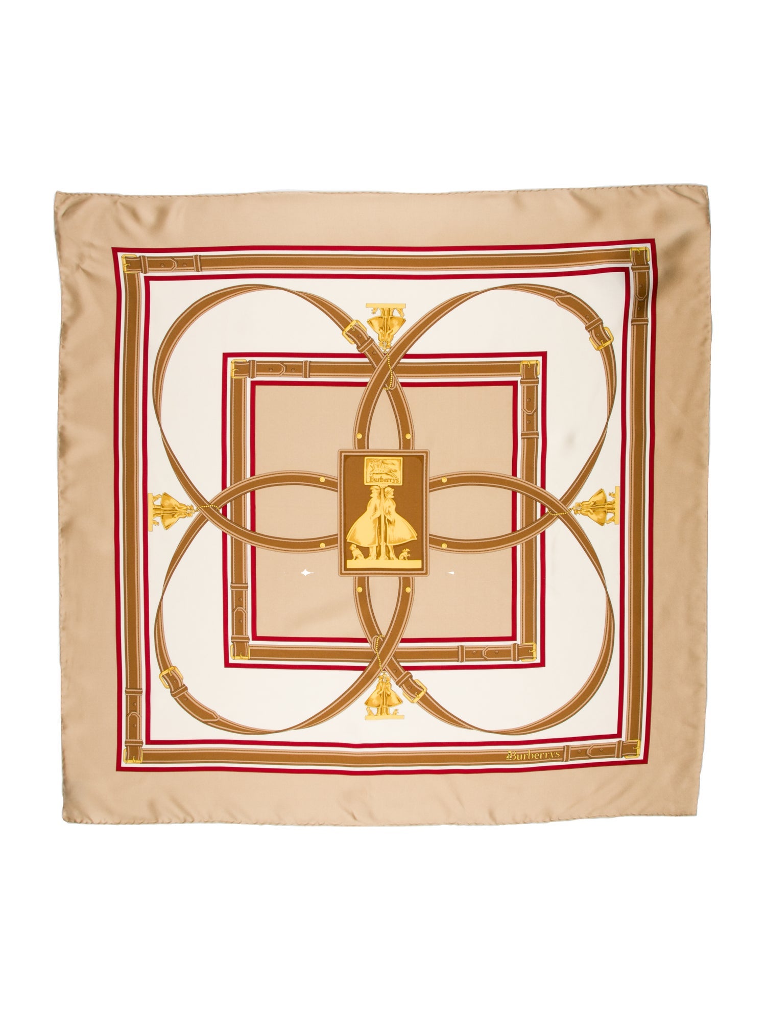 Burberry Silk Printed Scarf w/ Tags