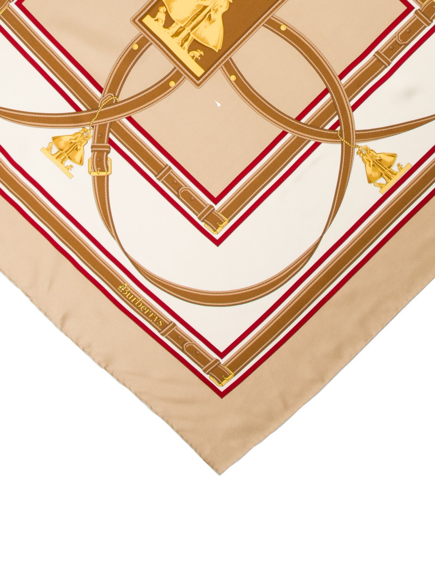 Burberry Silk Printed Scarf w/ Tags