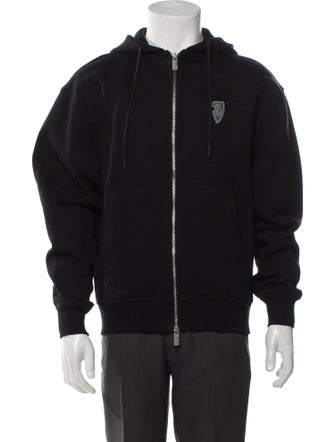 Burberry House Check Pattern Mock Neck Hoodie